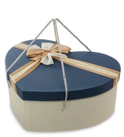 WF-98/2-A Коробка «Сердце» цв.беж./син.