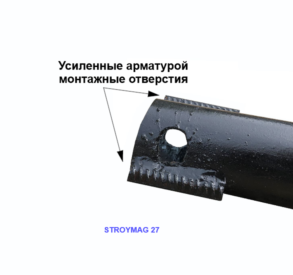 Свая винтовая сварной наконечник 76х3,5х3000