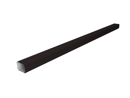 Труба гофрированная Vortex Lite Matt 76х102х3000мм RAL 9005 черный