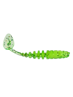 Приманка ZUB-SHAD  40мм(1,5")-12шт, (цвет 351) шартрез с блестками