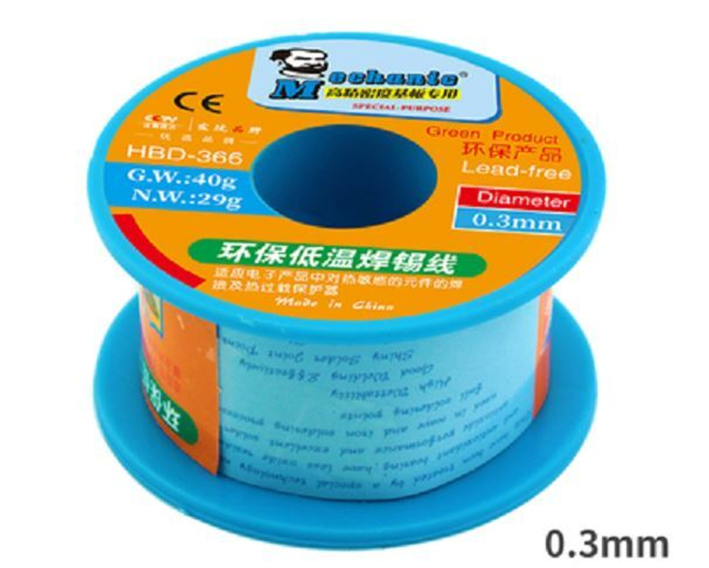 Припой Mechanic  HBD-366 0.3мм 40гр