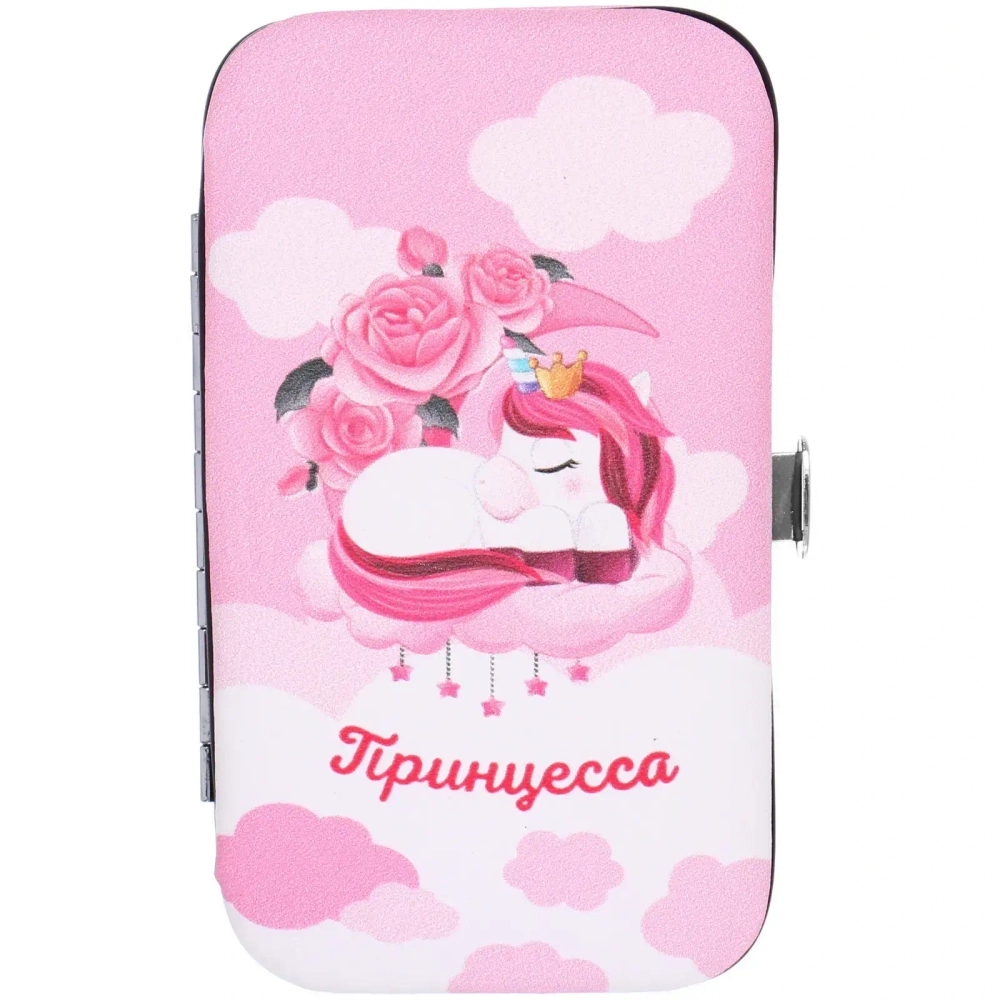 Набор для маникюра в футляре 6 предметов «Принцесса!»,11*6,5см