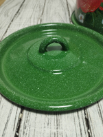 Ковш 1,5л с крышкой с рис Клубника садовая изумрудн 1с43с