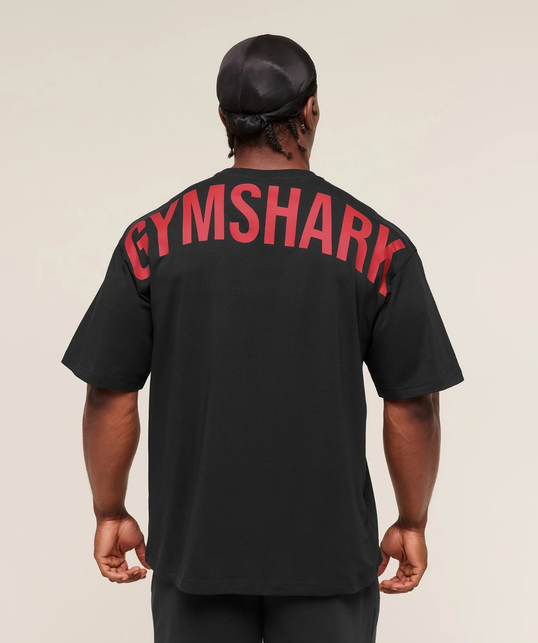 Футболка GYMSHARK Power T-Shirt Black/Red