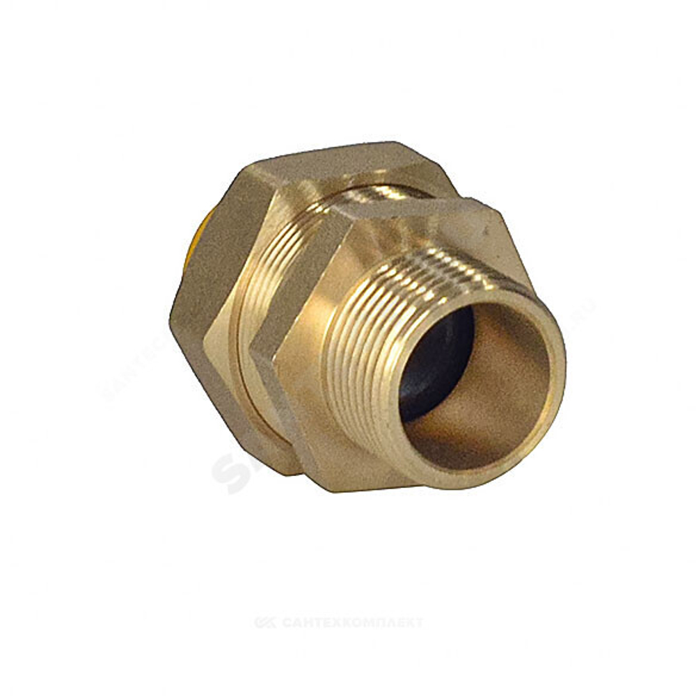 Муфта латунь 15Aх1/2" обжим/НР для газоснабжения STAHLMANN SSMG1501/2BGZ