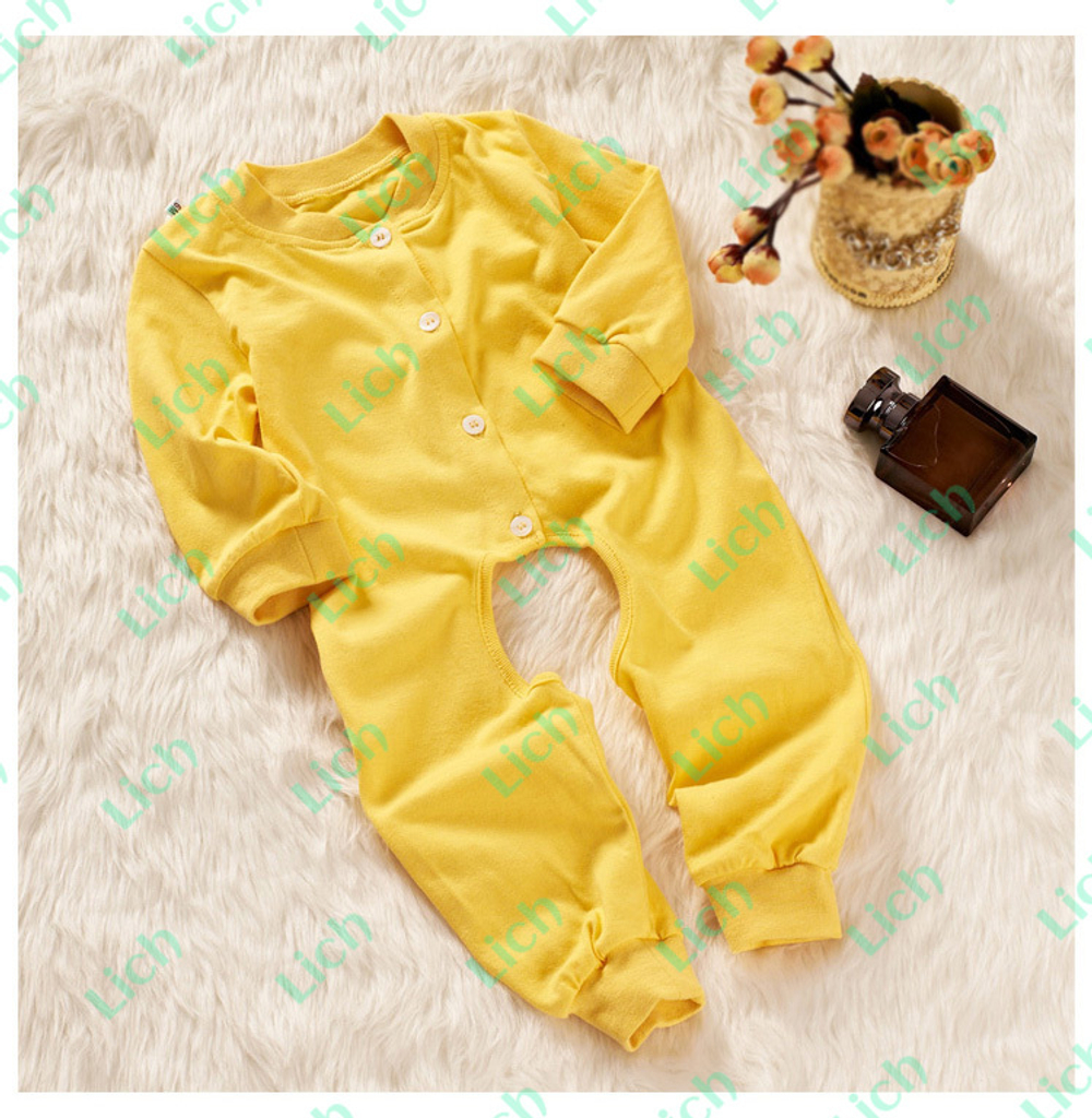 Комбинезон детский однотонный на пуговицах