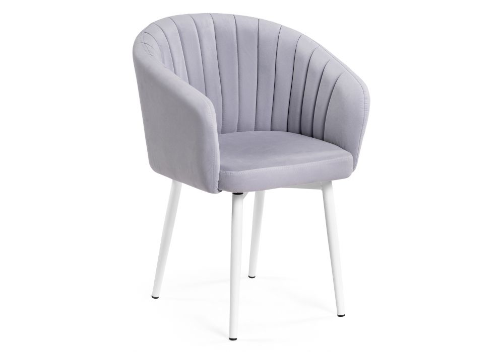 Стул на металлокаркасе Моншау крутящийся velutto 49 / белый