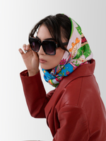 Платок «Матрёшки. Латинская Америка» 100% шёлк