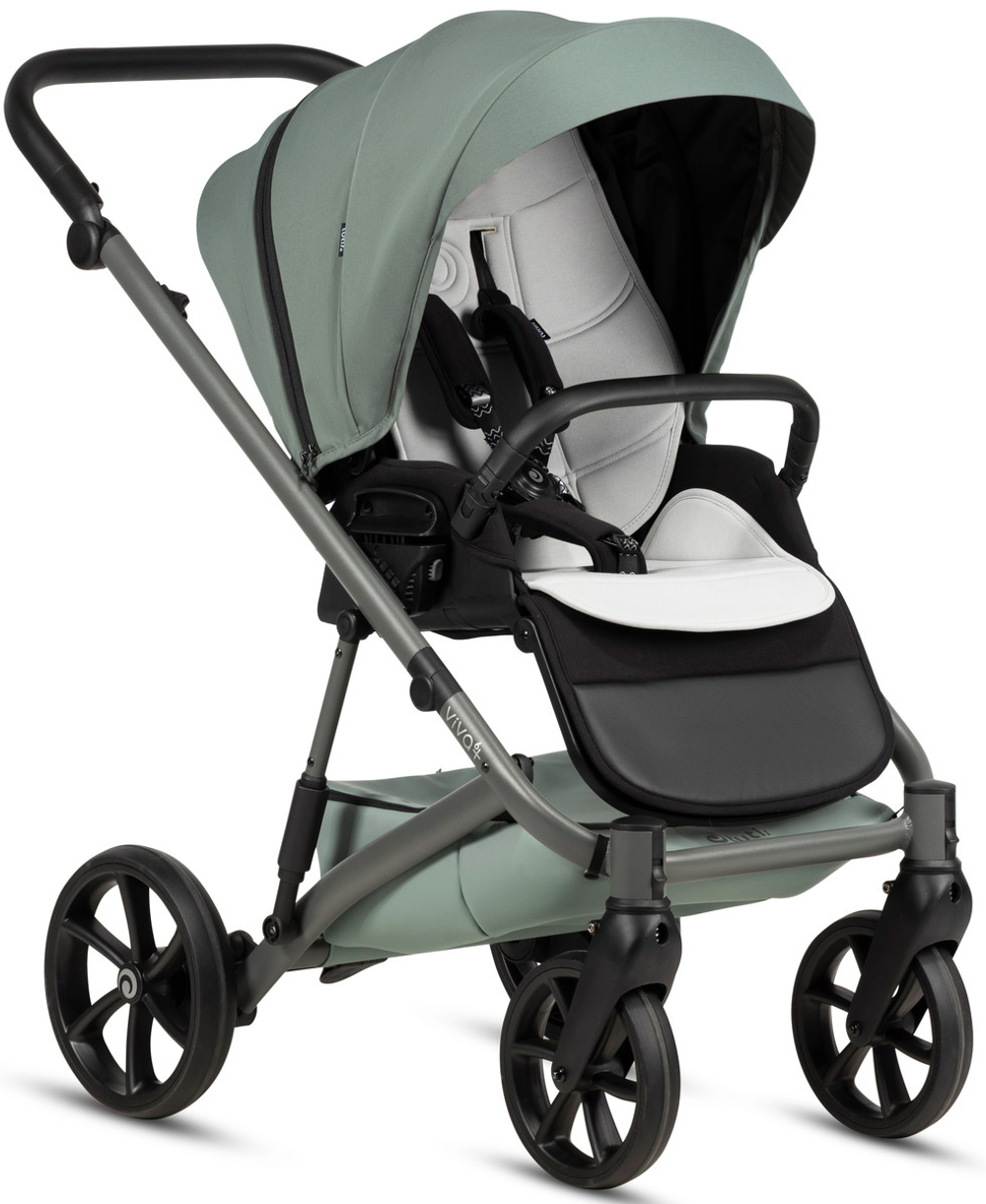 Детская коляска Tutis Viva 6 Plus Essential 3 в 1 с автокреслом Beno Beige 1612039 Sage