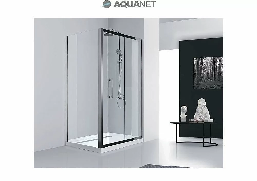 Душевой уголок Aquanet Delta NPE1131 140x80 стекло прозрачное/профиль хром