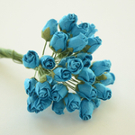 Роза бутон средняя на ножке, длина 1,5см, цвет в ассортименте