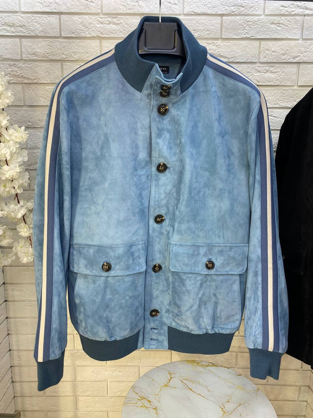 Замшевый бомер Kiton, арт. 463526325