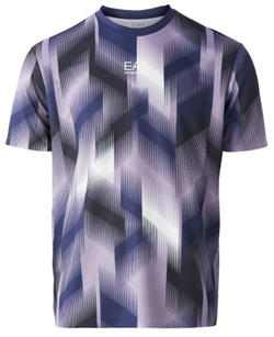 Мужская теннисная футболка EA7 Man Jersey - Фиолетовый