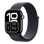 Apple Watch Series 10, 42 мм корпус из алюминия цвета «Jet Black», ремешок Sport Loop цвета «Ink»