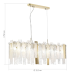 SL1636.203.08 Люстра подвесная ST-Luce Золотистый/Белый, Золотистый E14 8*40W SCOLARE