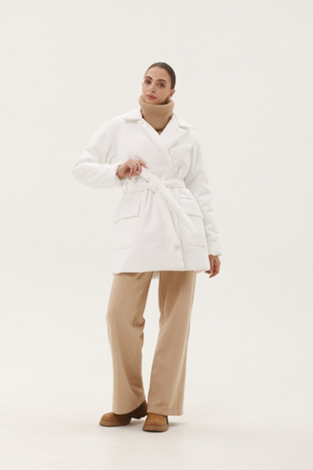 Куртка-пуховик, цвет белый, размер XS