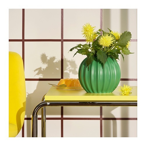 СКОГТУНДРА SKOGSTUNDRA Ваза 15 см, зеленая