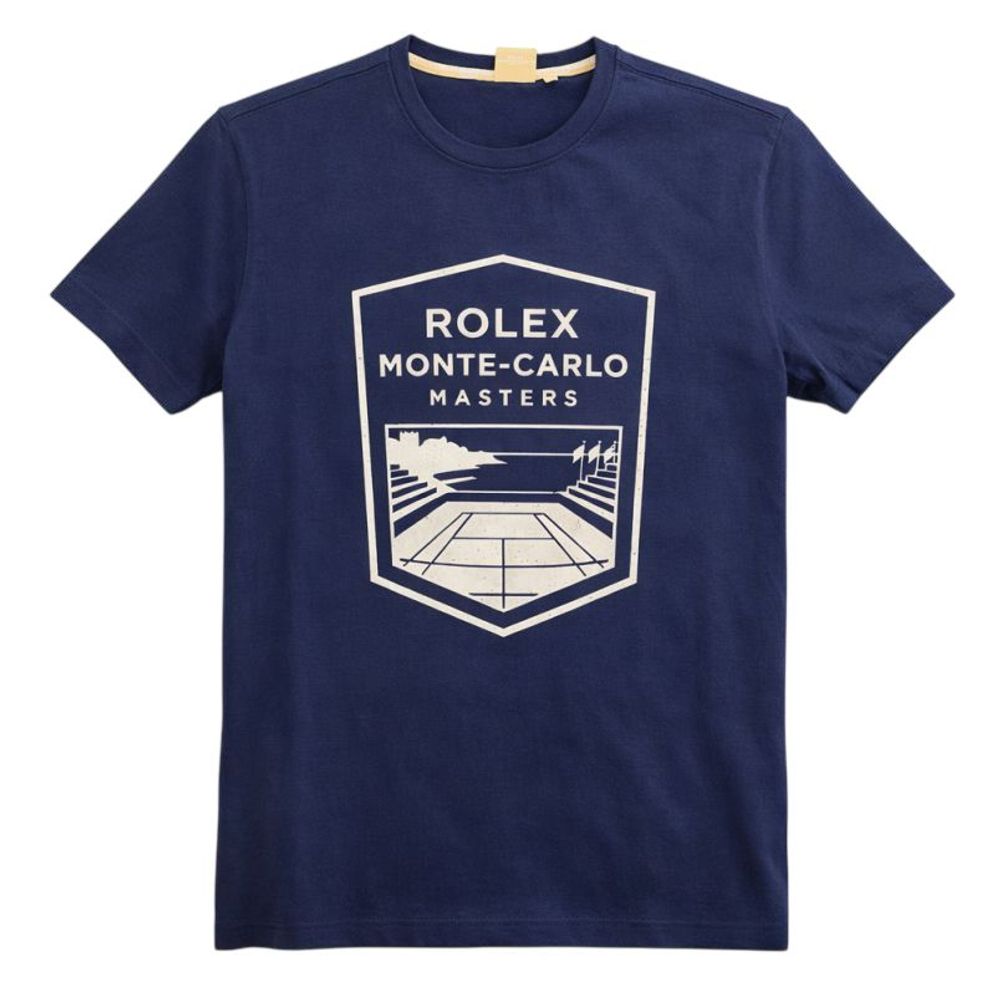 Теннисная футболка Monte-Carlo Rolex Masters Logo Print - navy