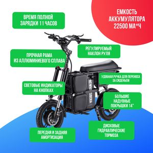 Электроскутер WHITE SIBERIA ZVER 2600W фото №4