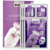 Интенсивно-увлажняющая 3х этапная маска с Гиалуроновой кислотой Klapp Mask.Lab Hyaluron 7 Intensive Moisturizing Mask 3шт