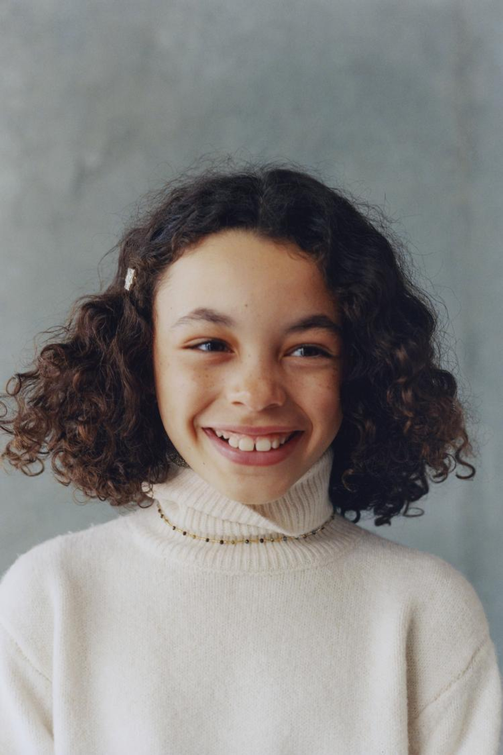 ZARA ОДНОТОННЫЙ СВИТЕР С ВОРОТНИКОМ-СТОЙКОЙ, ЭКРЮ