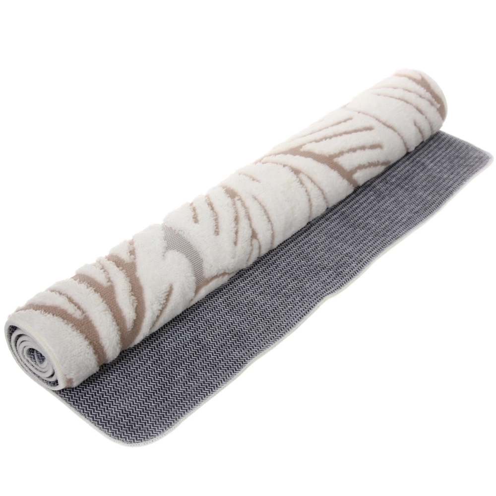 Коврик для ванной 80*120"Флора» молочный