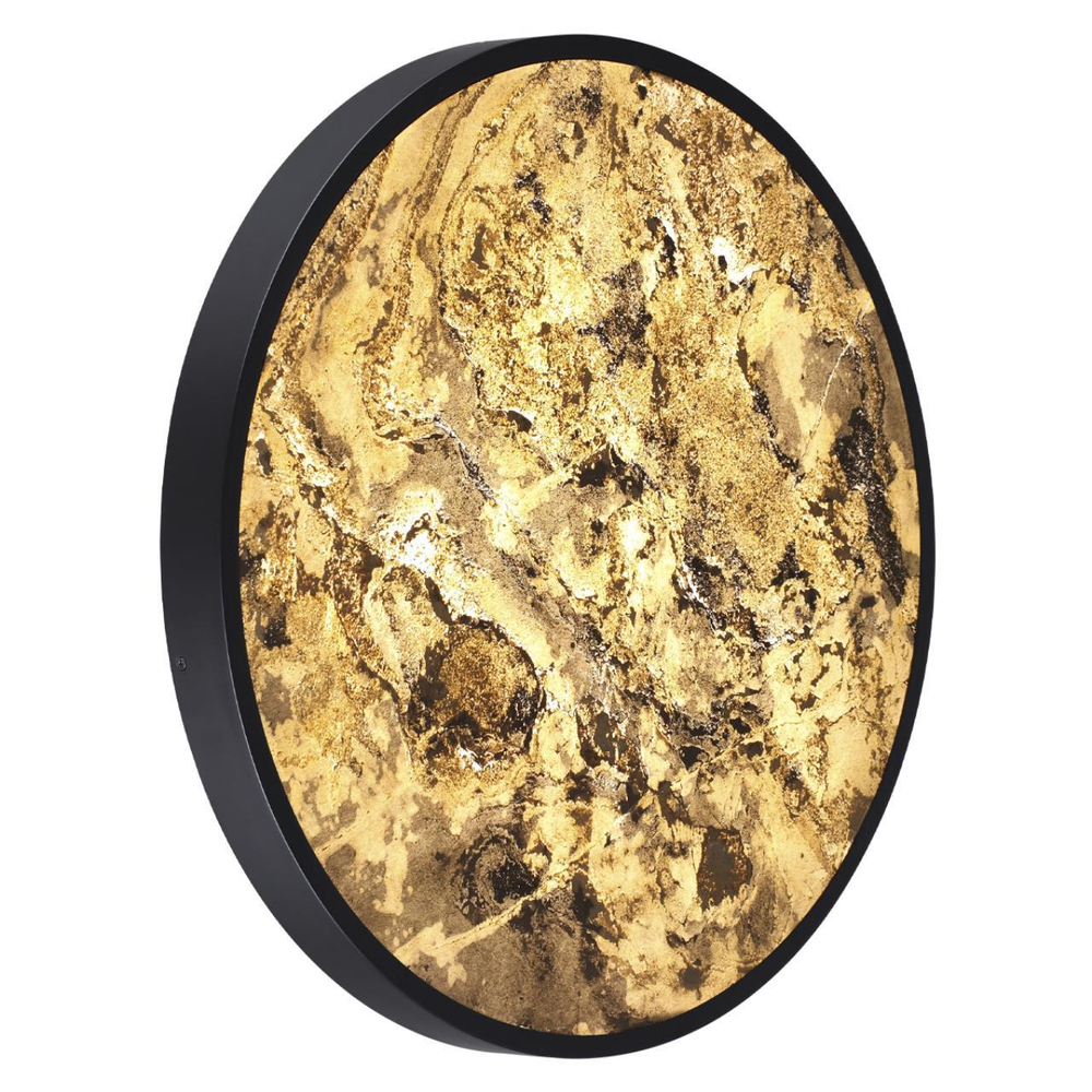 5064/50L L-VISION ODL24 531 черн./серо-беж./металл/натур.камень/акрил Настенный светильник с переключ.цветов.темпер. LED 50W 3000К/4000K/6000K BERGI