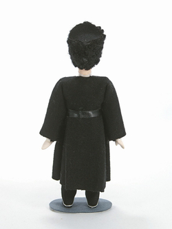 Кукла коллекционная в кавказском мужском костюме: черкеска, папаха