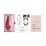 Бордовый вакуум-волновой стимулятор для клитора Womanizer Classic 2 Bordeaux WZ222SG7