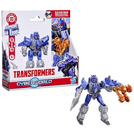 Hasbro Transformers CYBERWORLD - Фигурка Гальватрон 10 см Armored Cyber Changers G1052