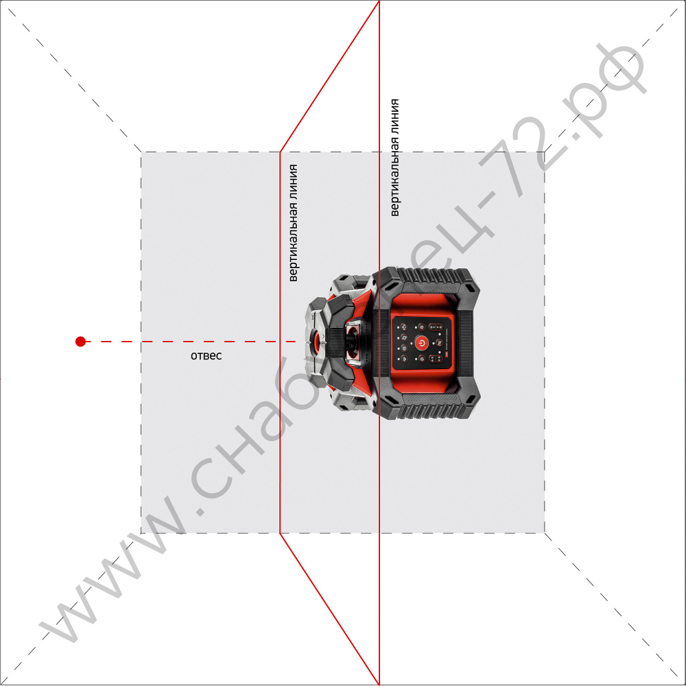 Ротационный лазерный нивелир ADA ROTARY 500 HV Servo