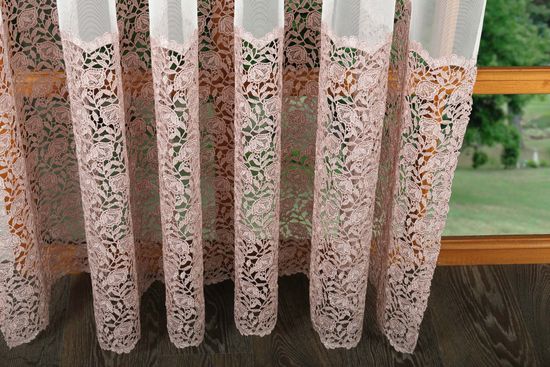 Тюль Патриция-2 французская сетка (пыльная роза)