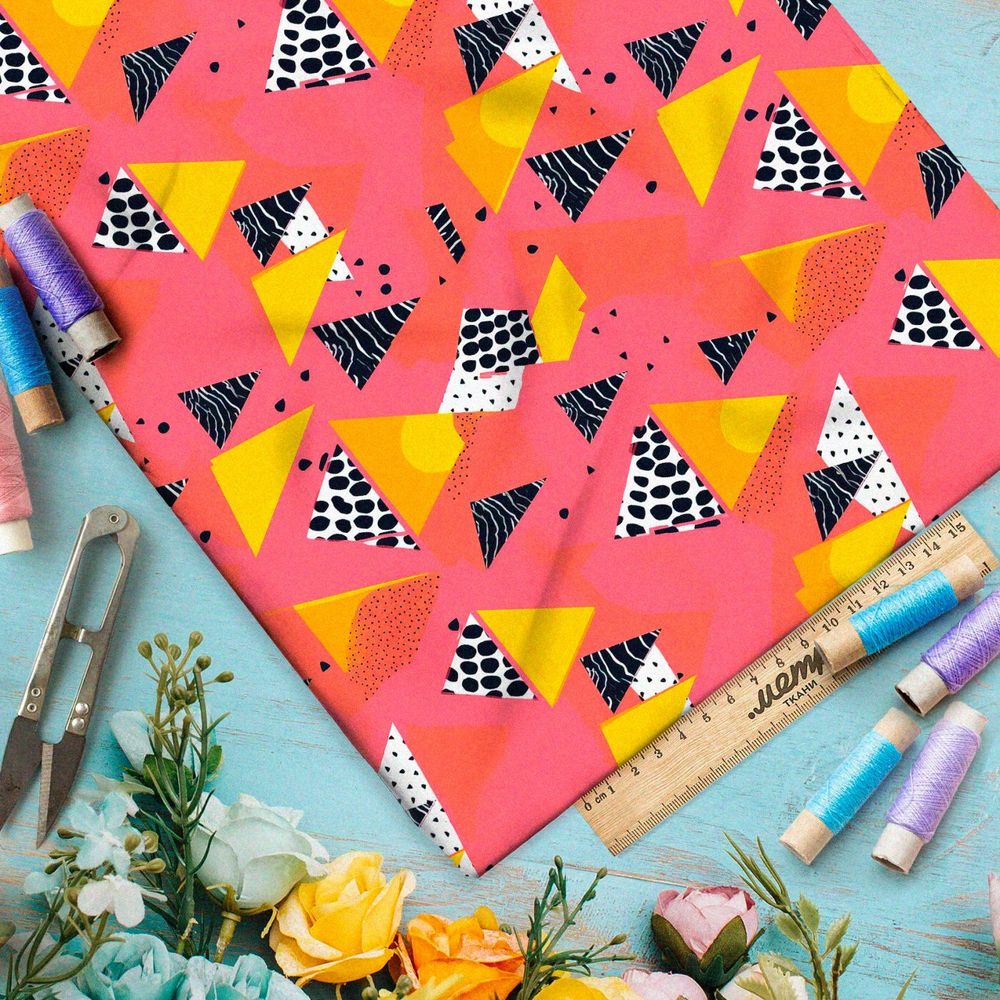 Ткань премиум таффета абстрактные хореографии времени