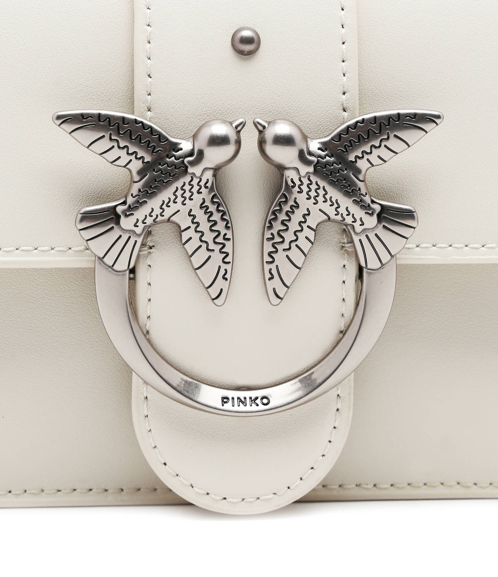 кожаная сумка через плечо love one mini cl pltt Pinko - белый(100059 A0F1)