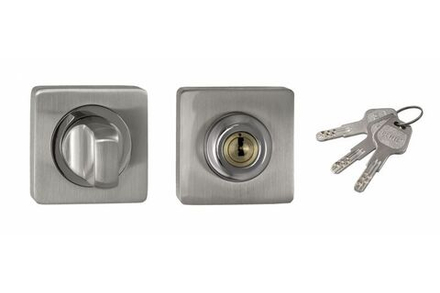 Завертка  с ключом RENZ, ник.мат./ник.бл.КВ BK-К 02 SN/NP КВАДРАТНАЯ