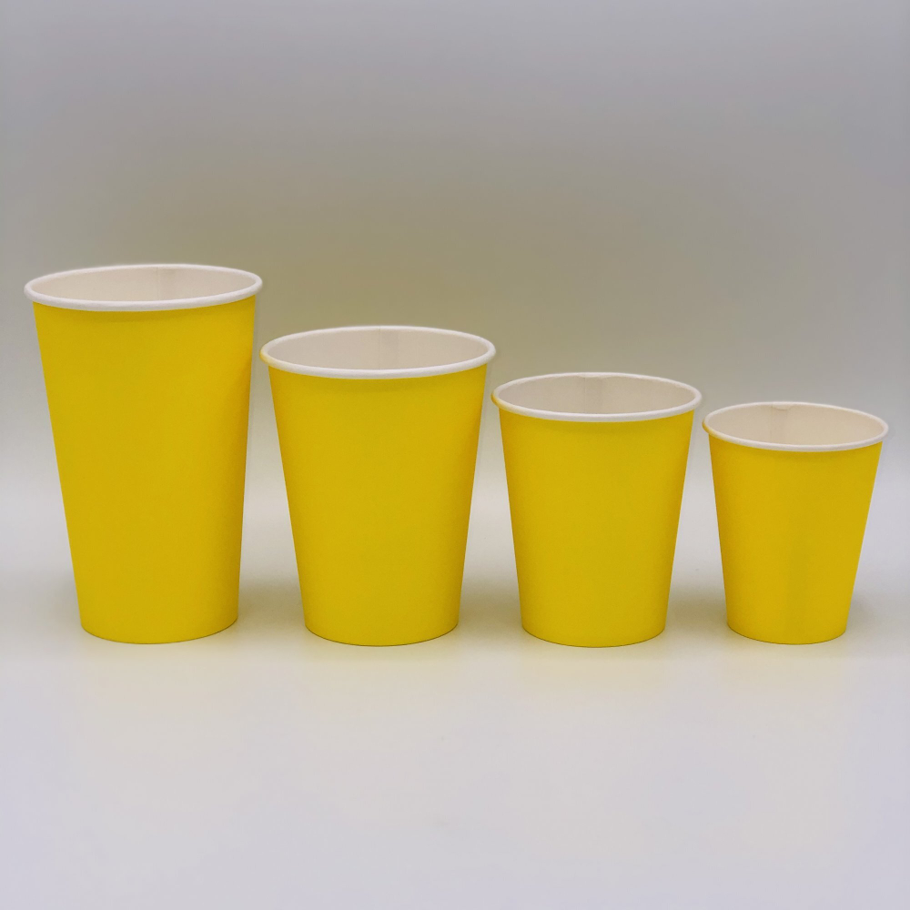 Стакан бумажный ЖЁЛТЫЙ (50шт/1000)