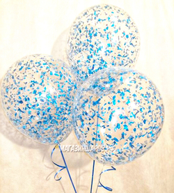 Шар с конфетти "Крошка Голубая"