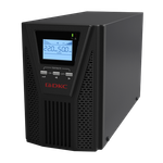 Онлайн ИБП ДКС серии Small Tower, 1000 ВА/900 Вт, 1/1, 2xSchuko, EPO, USB, RS-232, RJ45, 3x7Ач