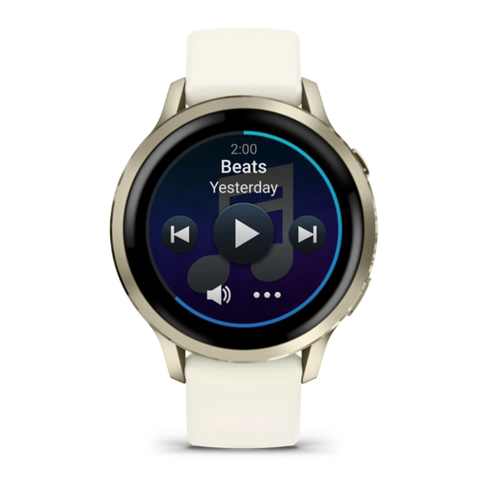 Умные часы Garmin Venu 4 - 41мм Lunar Gold with Bone Silicone Band