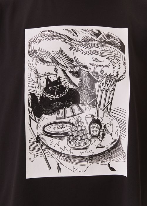 Футболка COOL CAT черного цвета