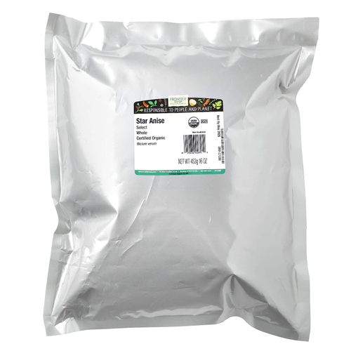 Frontier Co-op, Органические цельные звезды аниса, 16 унций (453 г)