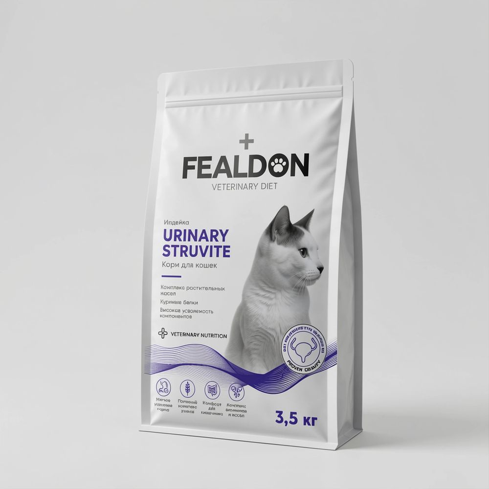 Сухой корм для кошек Fealdon URINARY STRUVITE