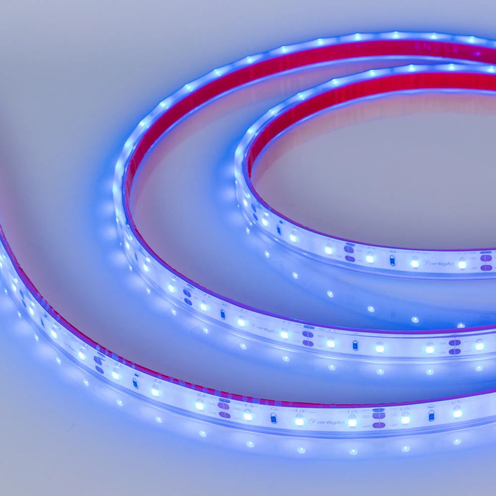Светодиодная лента герметичная RTW-PFS-A60-11mm 12V Blue (4.8 W/m, IP68, 2835, 5m) (Arlight, -) 034012