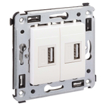 USB зарядное устройство в стену, "Avanti", "Белое облако"