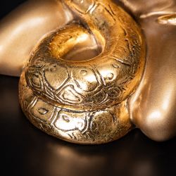 Скульптура Девушка со змеей Бронза