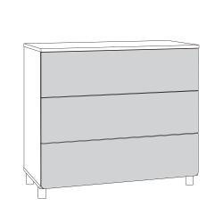 Комод Эйп, Белый