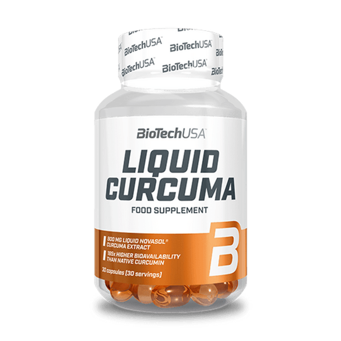 Куркума, Liquid Curcuma, BioTechUSA, 30 капсул