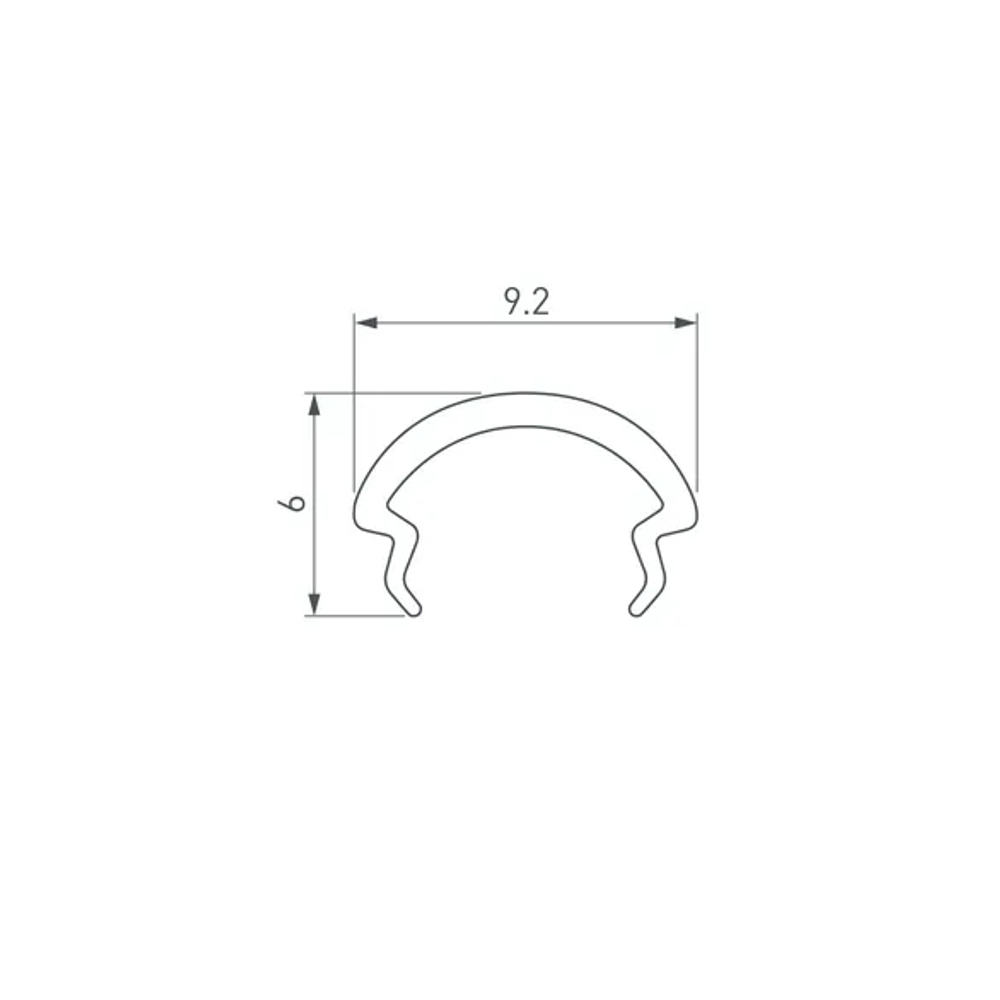 Экран матовый ROUND-D10.5-2000 OPAL (Arlight, Пластик) 029567