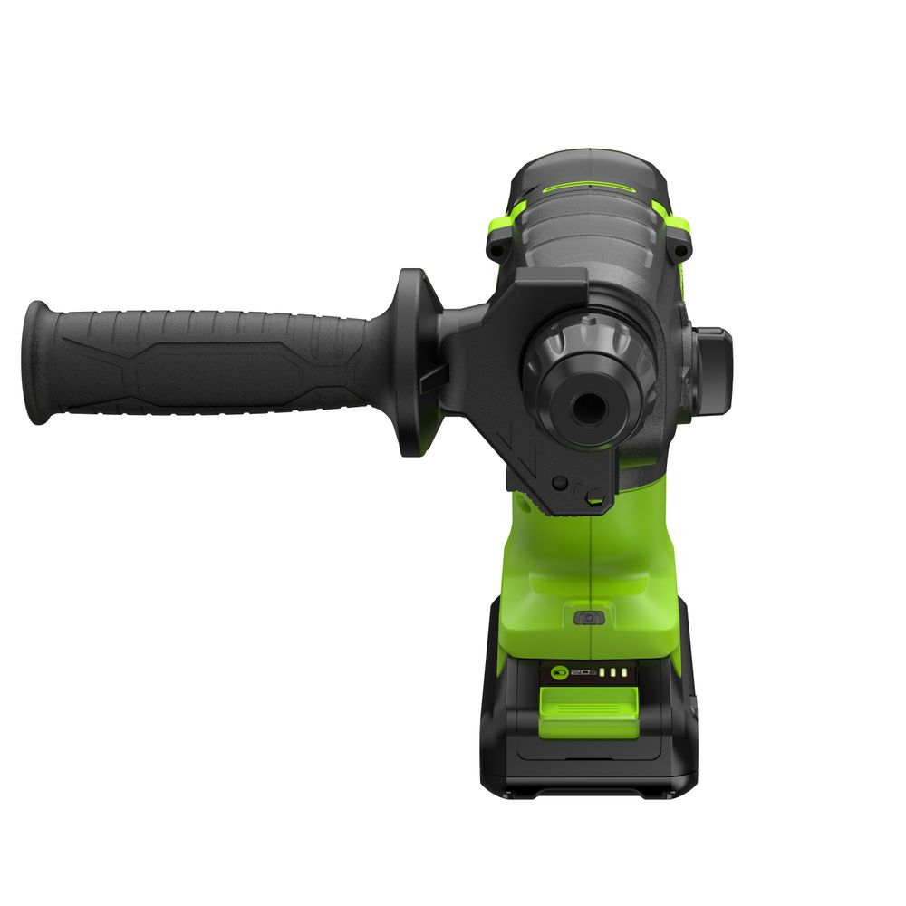 Перфоратор акк. Greenworks RH324, 24V, б/щет, SDS+, 2 Дж, 4500 уд/мин, 24 мм,1х2Ач,ЗУ (3803007CUA)