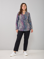 Блузка БЛ-22/тсиний-хамелеон